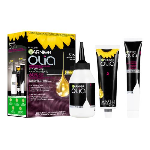 Garnier Olia Big Kit permanentní barva na vlasy odstín 3.16 Deep Violet