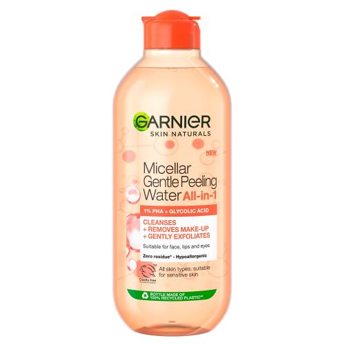Garnier Skin Naturals Micellar Gentle Peeling Water 400 ml micelární voda s exfoliačním účinkem pro ženy