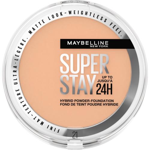 Maybelline Superstay 24H Hybrid Powder-Foundation 9 g zmatňující pudrový make-up pro ženy 21