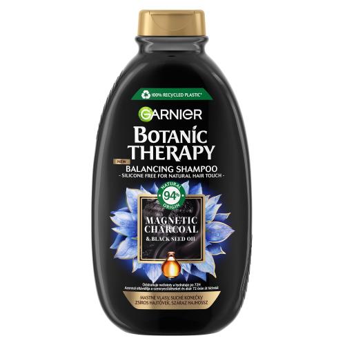 Garnier Botanic Therapy Magnetic Charcoal & Black Seed Oil 400 ml vyrovnávací šampon pro mastné vlasy se suchými konečky pro ženy