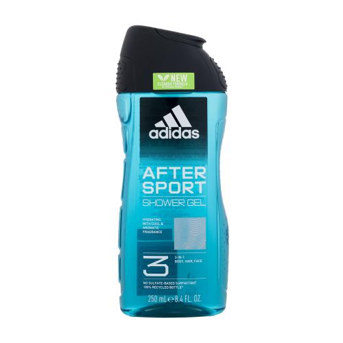 Levně Adidas After Sport Shower Gel 3-In-1 New Cleaner Formula 250 ml sprchový gel pro muže