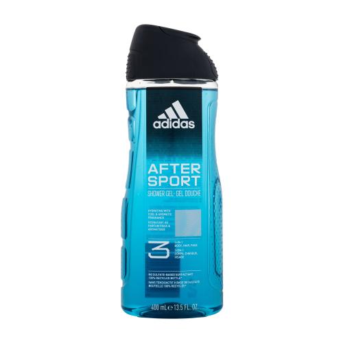 Adidas After Sport Shower Gel 3-In-1 400 ml osvěžující sprchový gel pro muže