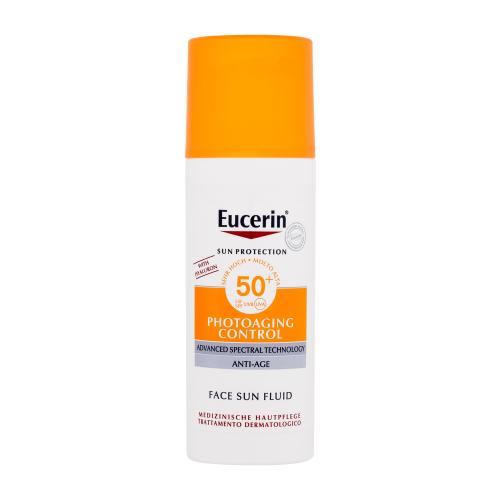 Eucerin Sun Protection Photoaging Control Face Sun Fluid SPF50+ 50 ml opalovací emulze na obličej proti vráskám pro ženy