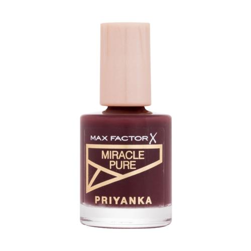 Max Factor Priyanka Miracle Pure 12 ml pečující lak na nehty pro ženy 380 Bold Rosewood