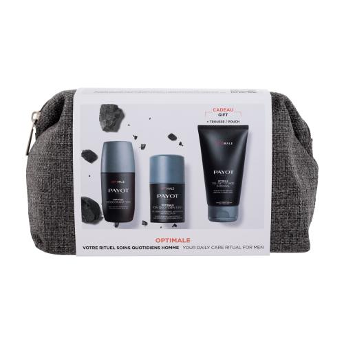 PAYOT Optimale Gift Set dárková kazeta gel-krém Optimale 50 ml + mycí gel Optimale 200 ml + deodorant roll-on Optimale 75 ml + kosmetická taštička