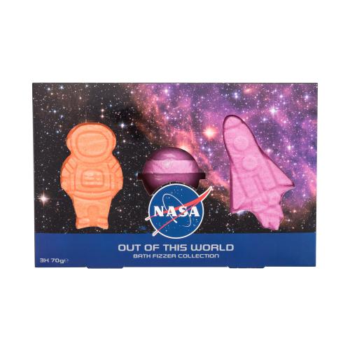 NASA Out Of This World Bath Fizzer Collection dárková kazeta bomba do koupele 3 x 70 g pro děti poškozená krabička