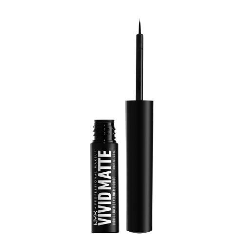 NYX Professional Makeup Vivid Matte tekuté oční linky s matným efektem odstín Black 2 ml