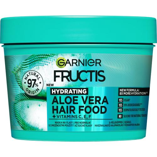 Garnier Fructis Hair Food Aloe Vera Hydrating Mask 400 ml vyživující maska pro normální až suché vlasy pro ženy
