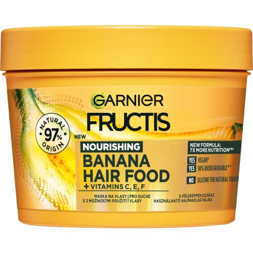 Garnier Fructis Hair Food Banana Nourishing Mask 400 ml vyživující maska pro suché vlasy pro ženy