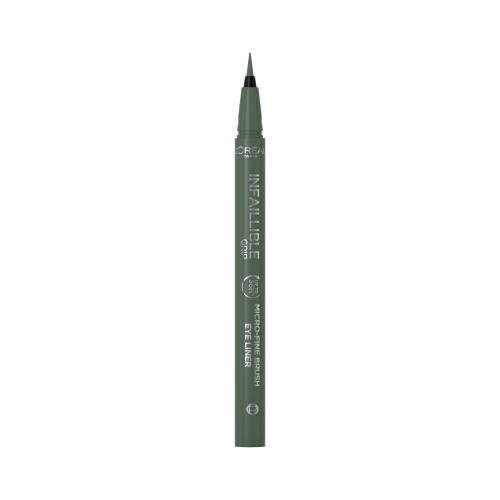 L'Oréal Paris Infaillible Grip 36H Micro-Fine Brush Eye Liner 0,4 g dlouhotrvající ultra tenká oční linka pro ženy 05 Sage Green
