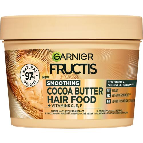 Garnier Fructis Hair Food Cocoa Butter Extra Smoothing Mask 400 ml uhlazující maska na vlasy pro ženy