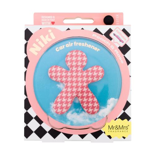 Mr & Mrs Fragrance Niki - Peach Rose Vůně Do Auta 1 kus