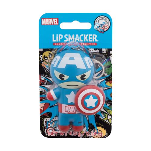 Lip Smacker Marvel Captain America Red, White & Blue-Berry 4 g balzám na rty s ovocnou příchutí pro děti