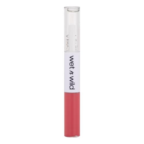 Wet n Wild MegaLast Lock 'N' Shine Lip Color + Gloss 4 ml rtěnka pro ženy Shining Hibiscus tekutá rtěnka