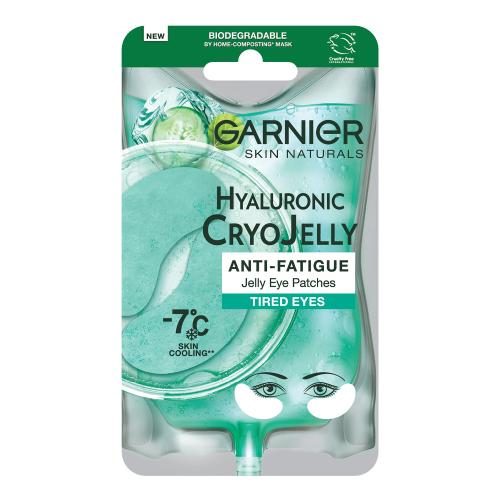 Garnier Skin Naturals Hyaluronic Cryo Jelly Eye Patches 1 ks hydratační gelová maska na oči s chladivým efektem pro ženy