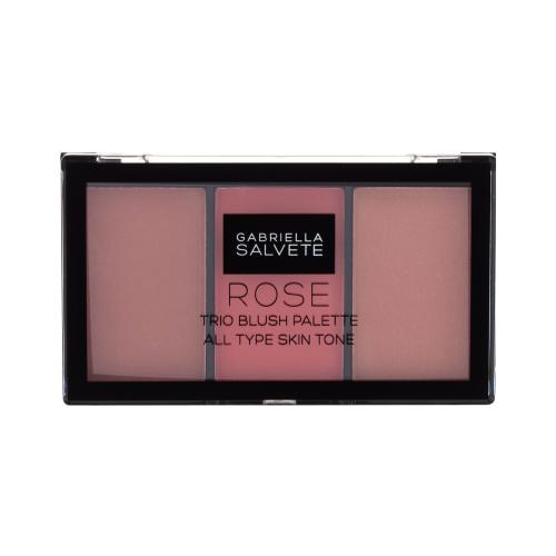 Gabriella Salvete Trio Blush Palette 15 g tvářenka pro ženy poškozená krabička 02 Rose