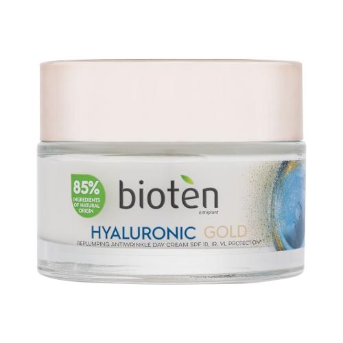Bioten Hyaluronic Gold omlazující ochranný denní krém proti vráskám 50 ml