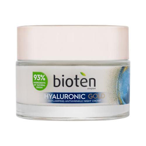 Bioten Hyaluronic Gold intenzivní noční krém proti vráskám 50 ml