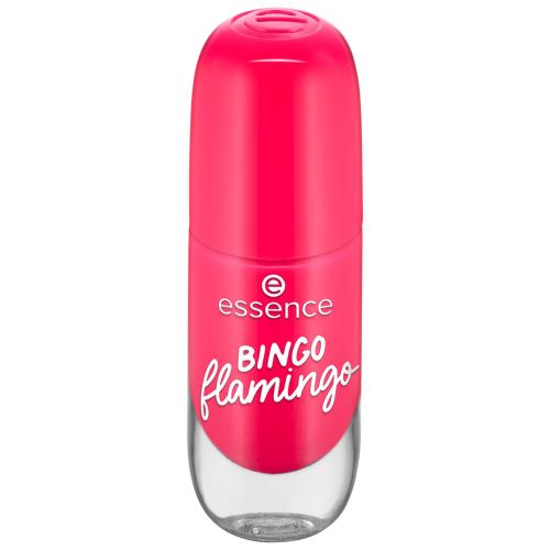 Essence Gel Nail Colour 8 ml rychleschnoucí lak na nehty s lesklým efektem pro ženy 13 BINGO flamingo