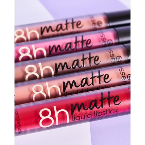 Essence 8h Matte Liquid Lipstick 2,5 ml matná tekutá rtěnka s dlouhotrvajícím efektem pro ženy 03 Soft Beige