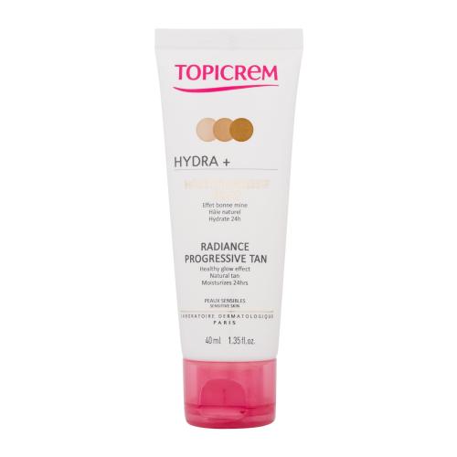 Topicrem HYDRA+ Radiance Progressive Tan pleťový krém pro sjednocenou a rozjasněnou pleť 40 ml
