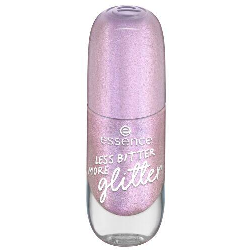 Essence Gel Nail Colour 8 ml rychleschnoucí lak na nehty s lesklým efektem pro ženy 58 Less Bitter More Glitter