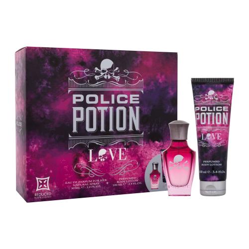 Police Potion Love dárková kazeta pro ženy parfémovaná voda 30 ml + tělové mléko 100 ml