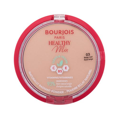 BOURJOIS Paris Healthy Mix Clean & Vegan Naturally Radiant Powder 10 g rozjasňující pudr pro ženy 03 Rose Beige