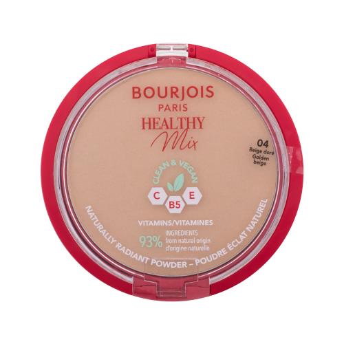 BOURJOIS Paris Healthy Mix Clean & Vegan Naturally Radiant Powder 10 g rozjasňující pudr pro ženy 04 Golden Beige