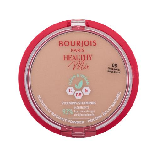 BOURJOIS Paris Healthy Mix Clean & Vegan Naturally Radiant Powder 10 g rozjasňující pudr pro ženy 05 Deep Beige