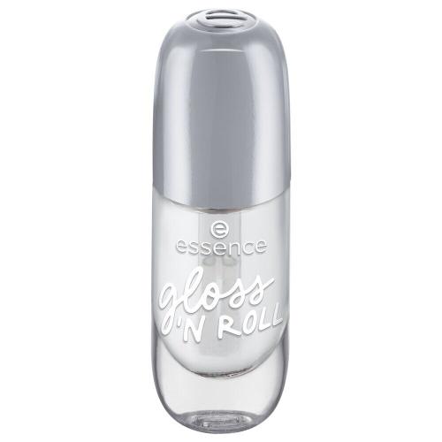 Essence Gel Nail Colour 8 ml rychleschnoucí lak na nehty s lesklým efektem pro ženy 01 Gloss ´N Roll
