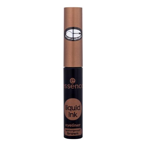 Essence Liquid Ink Eyeliner Waterproof 3 ml tekuté oční linky pro ženy Brown