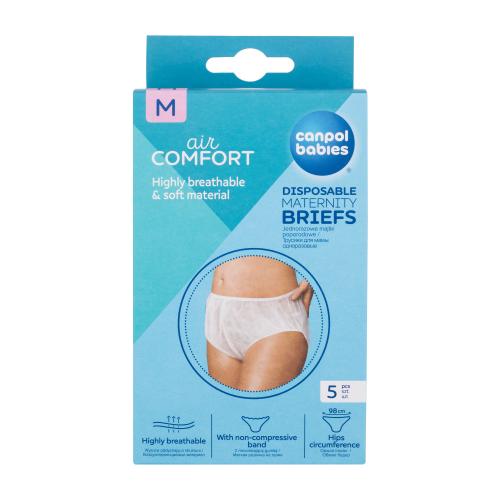 Canpol babies Air Comfort Disposable Maternity Briefs M 5 ks jednorázové poporodní kalhotky pro ženy