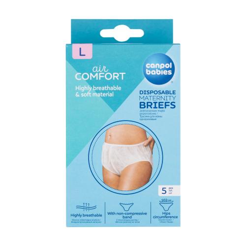 Canpol babies Air Comfort Disposable Maternity Briefs L 5 ks jednorázové poporodní kalhotky pro ženy