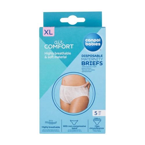Canpol babies Air Comfort Disposable Maternity Briefs XL 5 ks jednorázové poporodní kalhotky pro ženy
