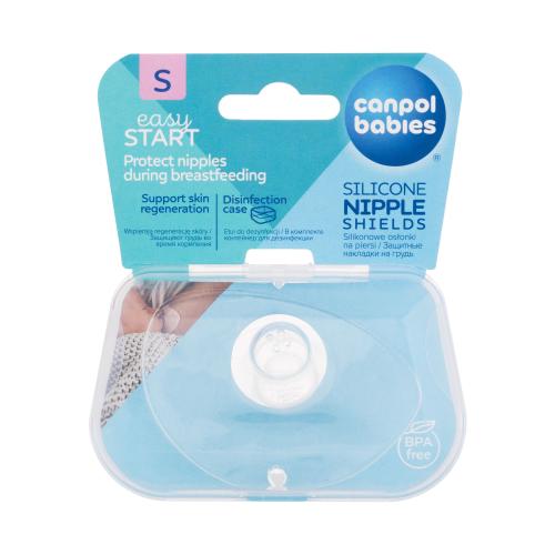 Canpol babies Easy Start Silicone Nipple Shields S 2 ks silikonové chrániče bradavek při kojení pro ženy