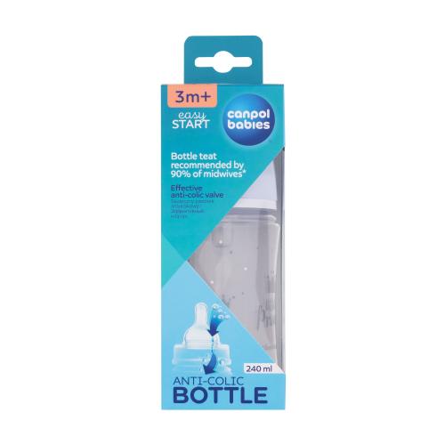 Canpol babies Royal Baby Easy Start Anti-Colic Bottle Little Prince 3m+ 240 ml kojenecká lahev pro děti
