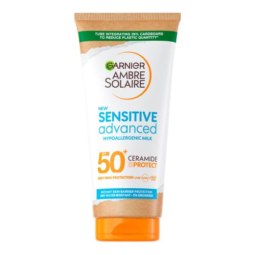 Garnier Ambre Solaire Sensitive Advanced Hypoallergenic Milk SPF50+ 175 ml opalovací mléko pro pokožku citlivou na slunce unisex
