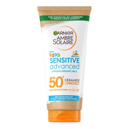 Garnier Ambre Solaire Sensitive Advanced ochranné opalovací mléko pro děti SPF 50+ 175 ml