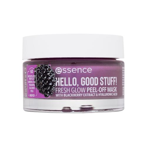 Essence Hello, Good Stuff! Blackberry & Hyaluronic Acid osvěžující slupovací maska 50 ml