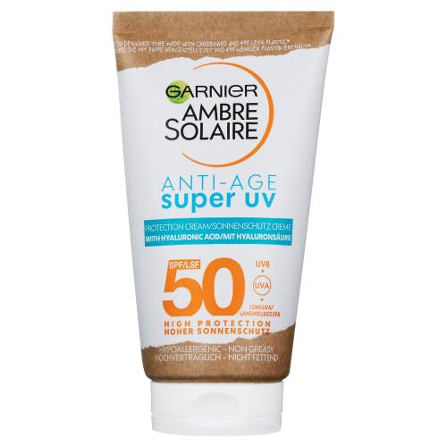 Garnier Ambre Solaire Super UV ochranný krém na obličej proti vráskám SPF 50 50 ml