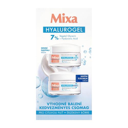 Mixa Hyalurogel dárková kazeta pro ženy denní pleťový krém Hyalurogel Light 50 ml + noční pleťový krém Hyalurogel Night 50 ml