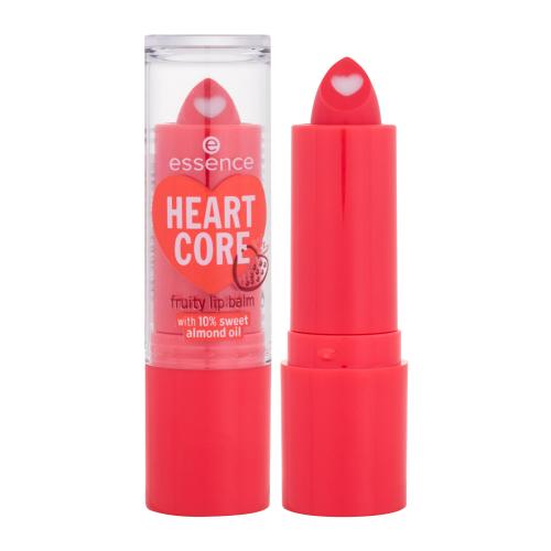 Essence HEART CORE balzám na rty odstín 02 Strawberry 3 g