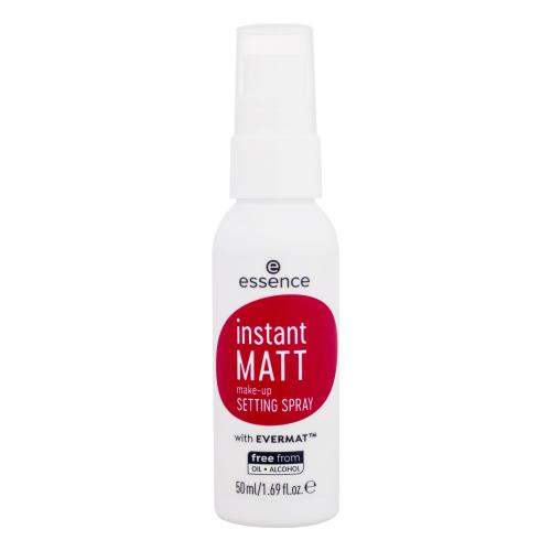 Essence Instant Matt Make-Up Setting Spray 50 ml lehký fixační sprej s matným efektem pro ženy