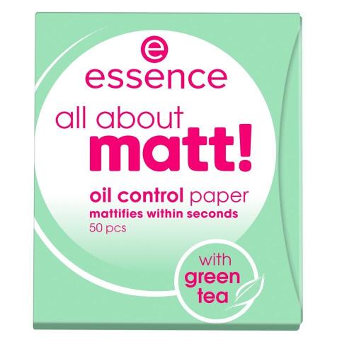 Essence All About Matt! Oil Control Paper 50 ks matující pleťové papírky pro ženy