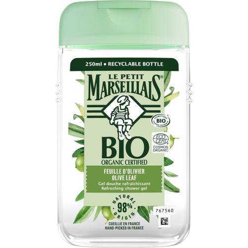 Le Petit Marseillais Bio Organic Certified Olive Leaf Refreshing Shower Gel 250 ml osvěžující sprchový gel unisex