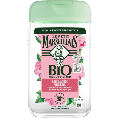 Le Petit Marseillais Bio Organic Certified Wild Rose Refreshing Shower Gel 250 ml osvěžující sprchový gel unisex