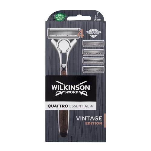 Wilkinson Sword Quattro Essentials 4 Vintage holicí strojek + náhradní břity 5 ks