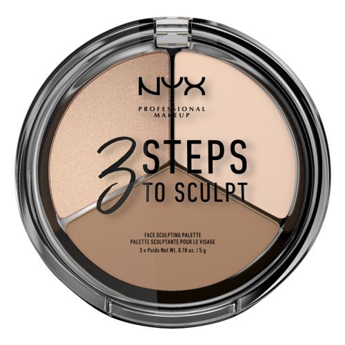 NYX Professional Makeup 3 Steps To Sculpt konturovací paletka odstín 01 Fair 15 g