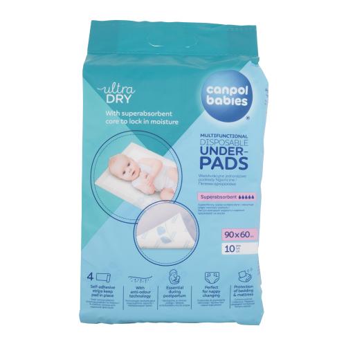 Canpol babies Ultra Dry Multifunctional Disposable Underpads 10 ks jednorázové přebalovací podložky pro ženy